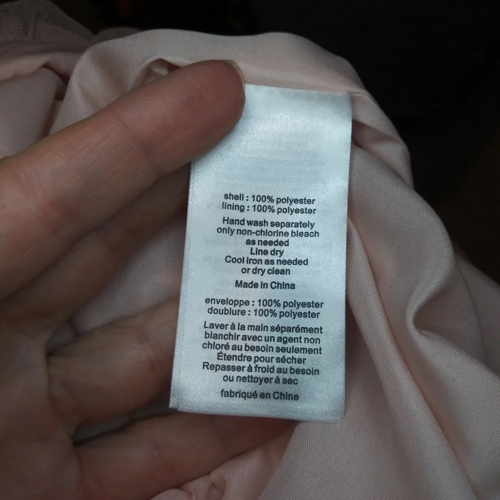 Vera Wang White Label Cameo Pink & Black Tulle Draped Special Occasion Dress - Picture 14 of 15